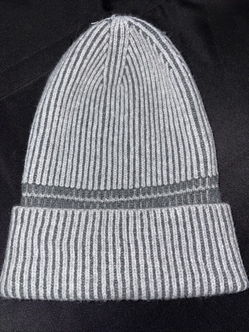 Anthropologie Gray Ribbed Excellent Condition Beanie